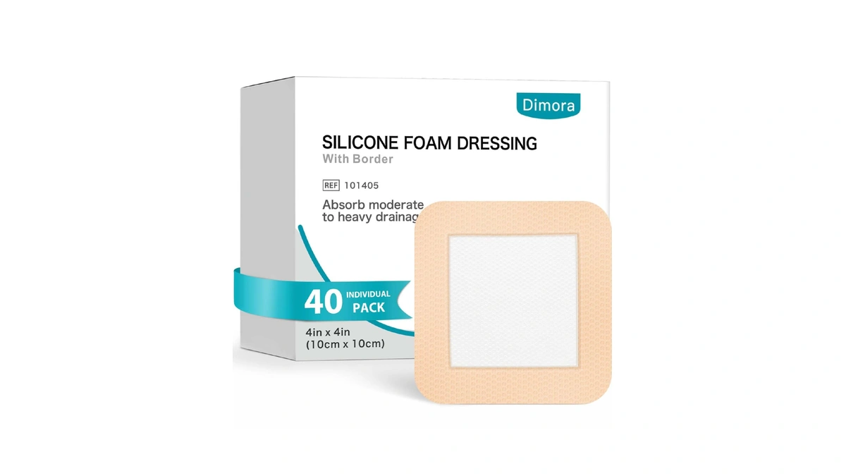 Dimora Silicone Foam Dressing 4"x4" For Wound Care Bed Sore