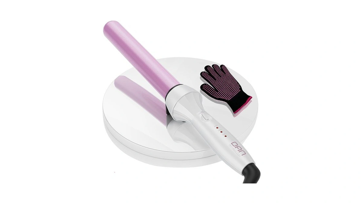Dan Technology Curling Wand, 1 Inch, Temperature Adjustable, Tourmaline Impregnated