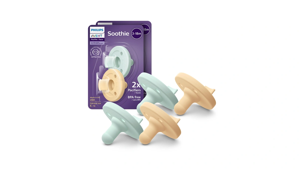 Philips Avent Soothie Baby Pacifier For 3-18 Months, Bpa-free, 4-pack,