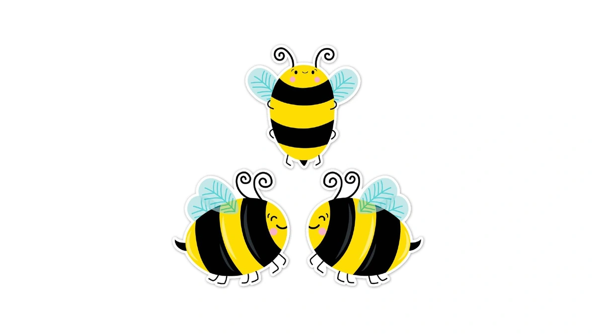 Ctp Bees 6" Cut-outs Learning Décor Accents For Classroom (creative