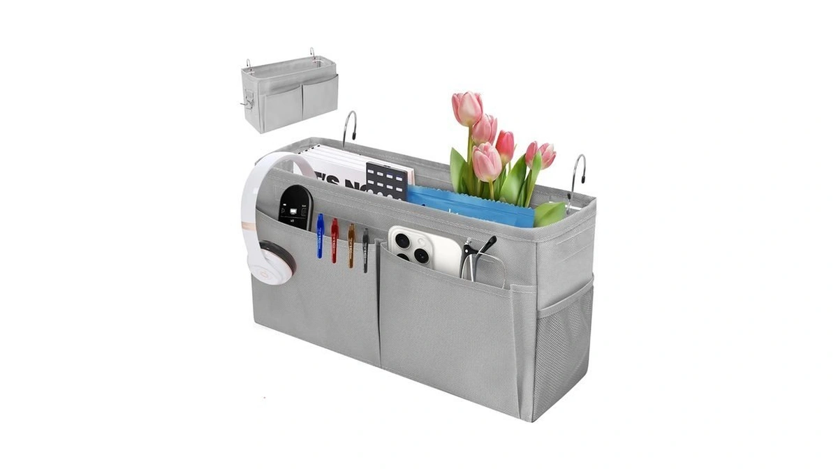 Chewlish Bedside Caddy Organizer With Fixed Straps, Bunk Bed Caddy