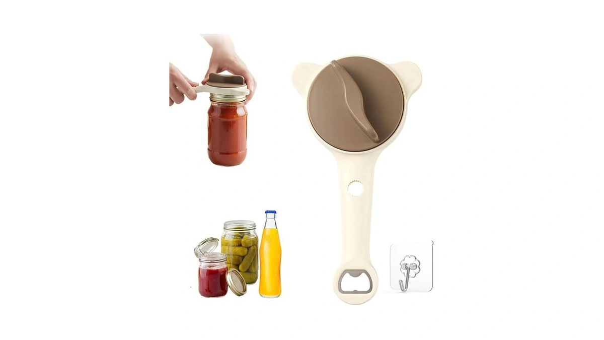 Jar Opener For Seniors, 4 In 1 Multi-purpose Jar Opener,