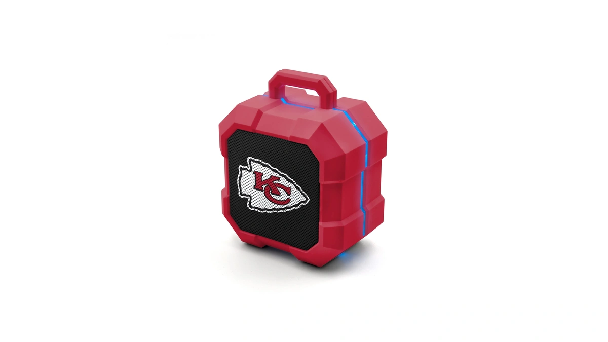 Soar Nfl Shockbox Led Wireless Bluetooth Speaker, Kansas City Chiefs