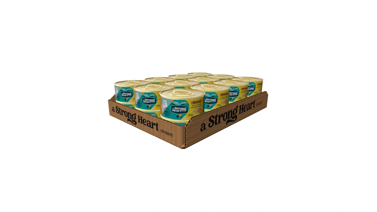 A Strong Heart Cat Food, Chicken & Pumpkin Shreds In