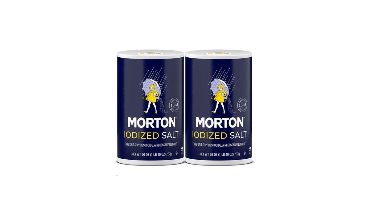 Morton Salt Iodized, All-purpose Iodized Salt, 26 Oz, 2-pack