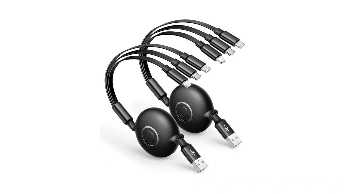 Aioneus Multi Charging Cable 3a Retractable Multi Charging Cord 3