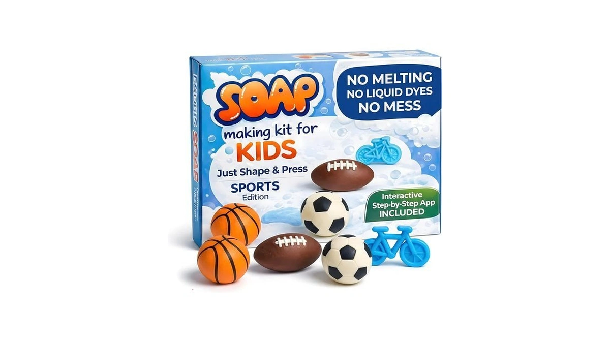 Zenseme Soap Making Kit For Kids – Diy Sports Theme