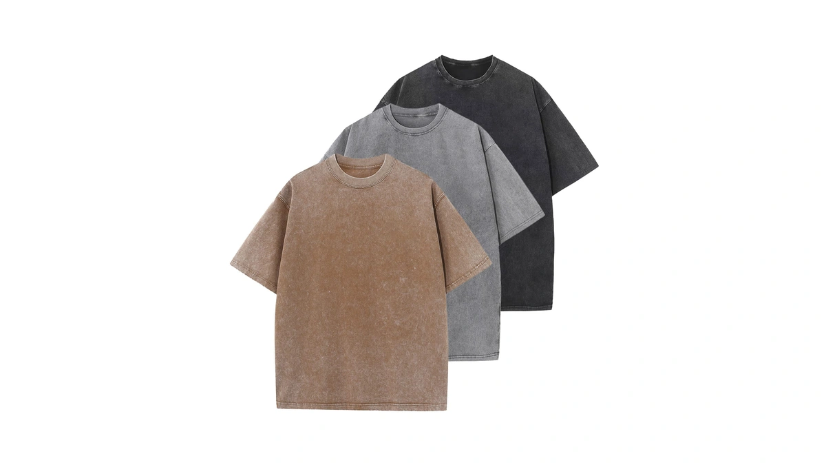 3 Pcs Oversized Heavy Cotton Summer T-shirts Vintage Unisex Short