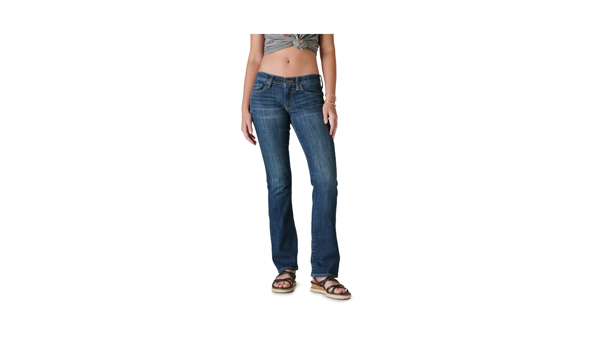 Lucky Brand Mid-rise Sweet Boot Jeans In Agate Agate 26