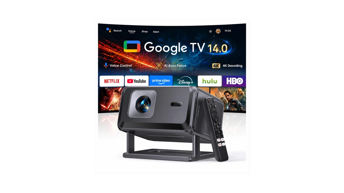 Portable Smart Projector [google Tv 14.0 & 4k Support &