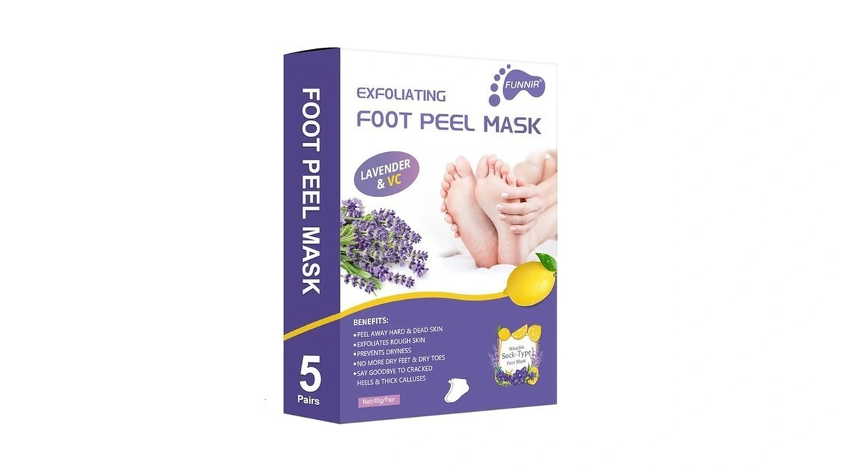 Funnir Foot Peeling Mask (5 Pack) Exfoliant For Peeling Off