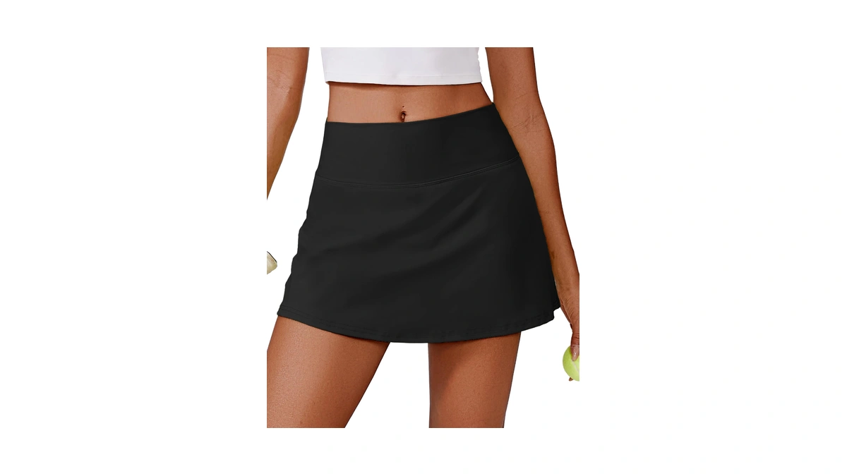 Pinspark Tennis Skirts For Women V-waisted Athletic Skort Quick Dry