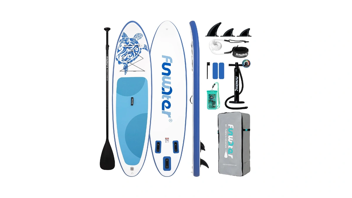 Funwater Inflatable Stand Up Paddle Board With Beginners Sup Accessories|