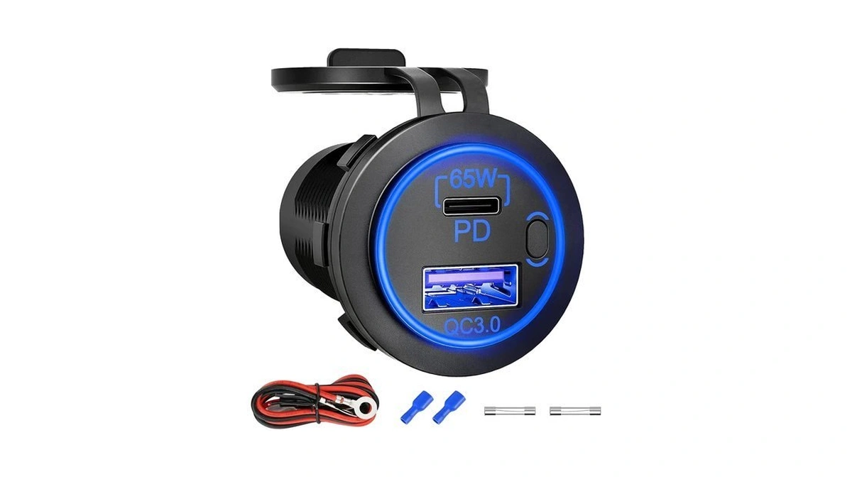 83w 12v Usb Outlet, 18w Qc 3.0 Usb A &