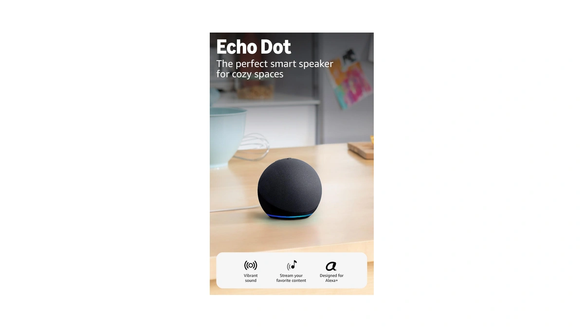 Amazon Echo Dot (newest Model) - Vibrant Sounding Speaker, Designed