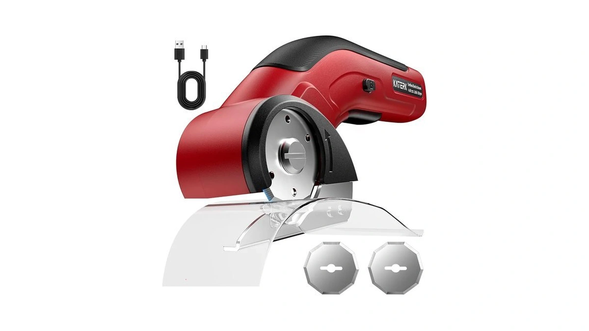 Katerk 4.4v Cordless Electric Scissors & Cardboard Cutter With 2pcs