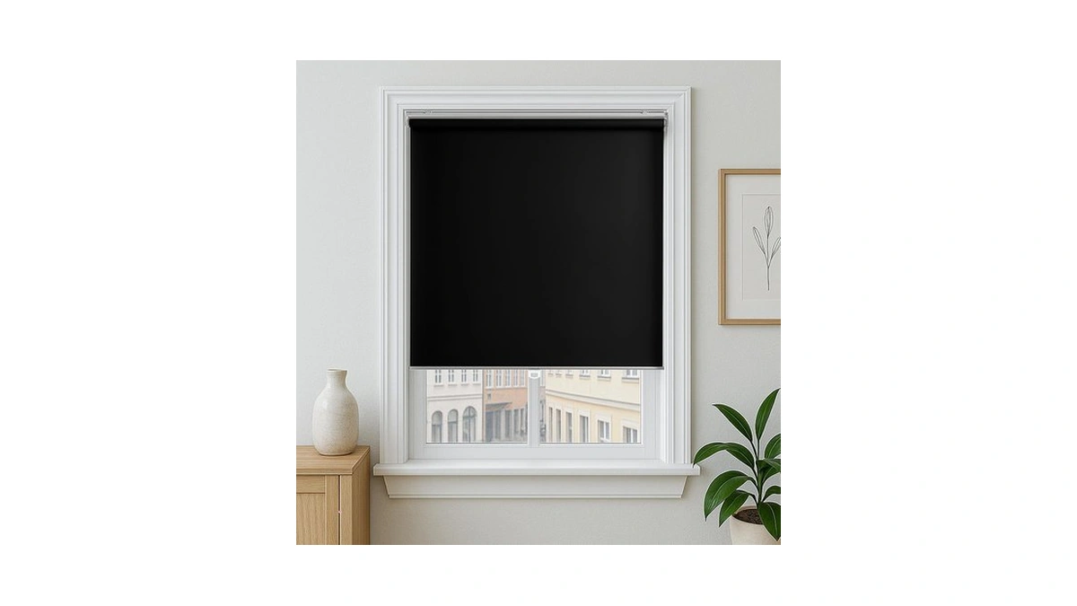 Blackout Roller Shades Cordless Blinds For Windows, Free-stop Shades With