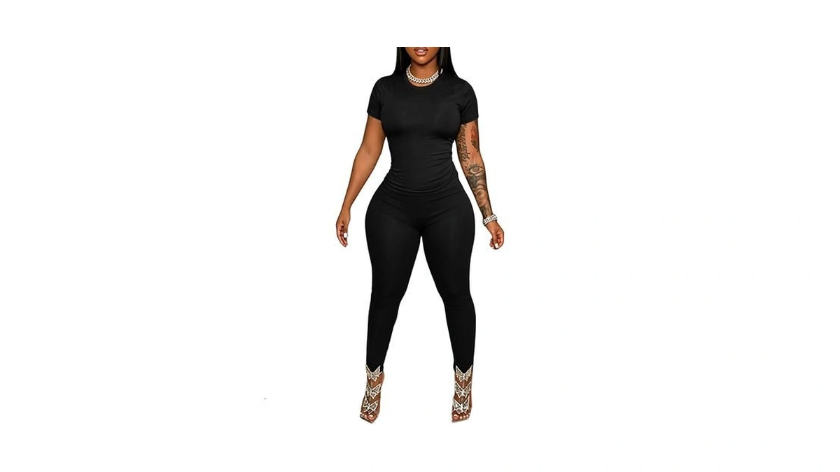 Chicyes Workout 2 Piece Sets For Women Summer Casual Two