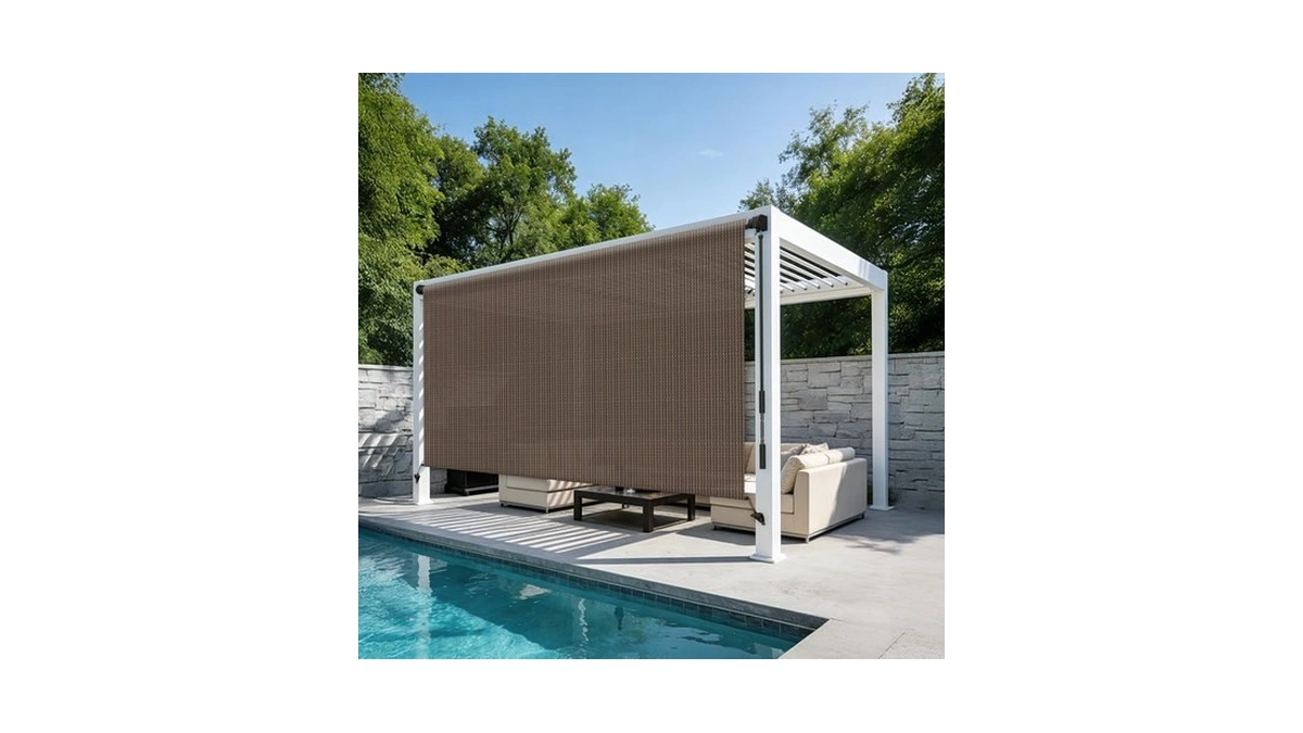 Heng Feng Outdoor Roller Shade 7' W X 8' H