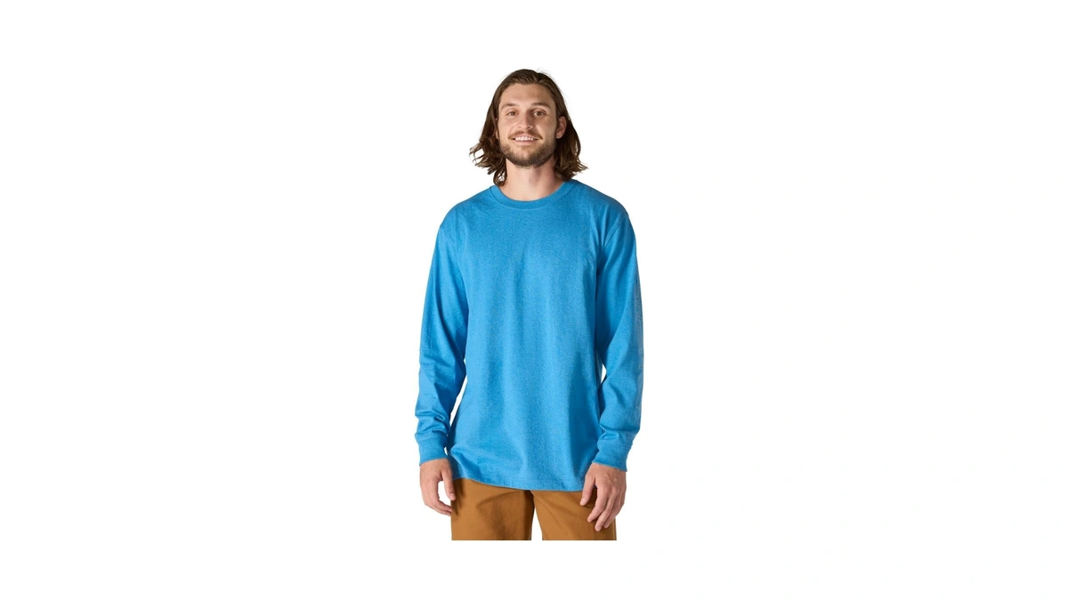 Carhartt Men's Dearborn Loose Ls Logo T-shirt Closeout, Horizon Blue