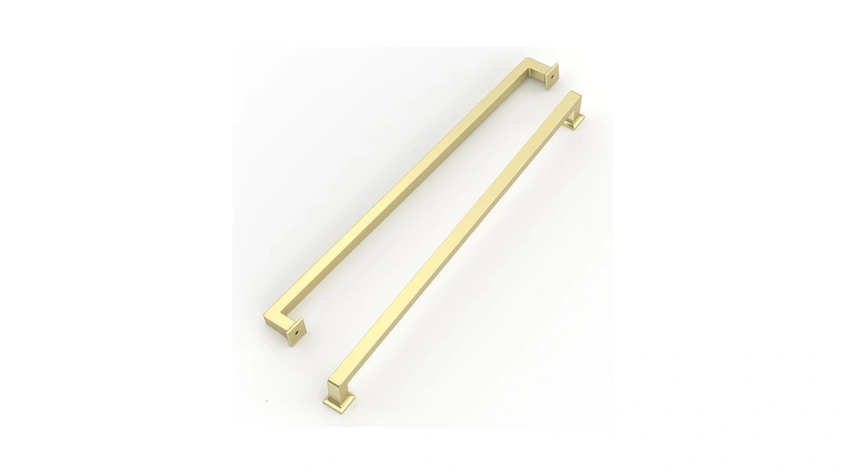 Romatee 6 Pack 12.6 Inch(320mm) Brushed Brass Cabinet Pulls -