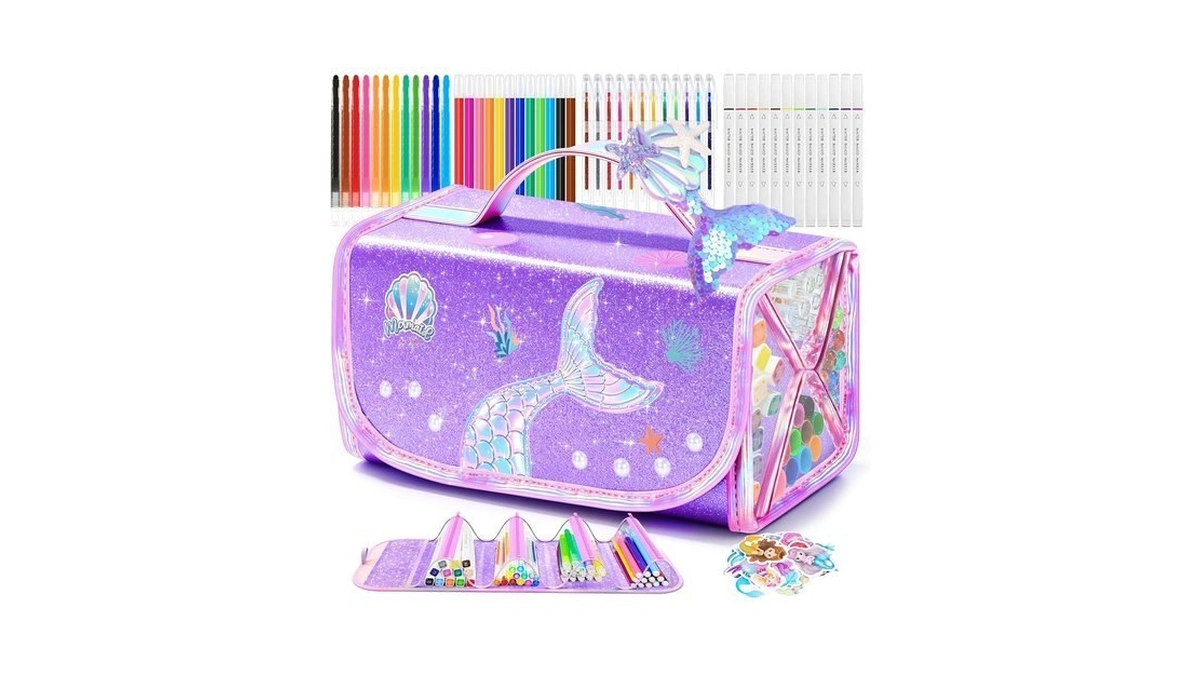 Dreamycandy 70 Pcs Washable Markers Set For Kids 4-8, Mermaid