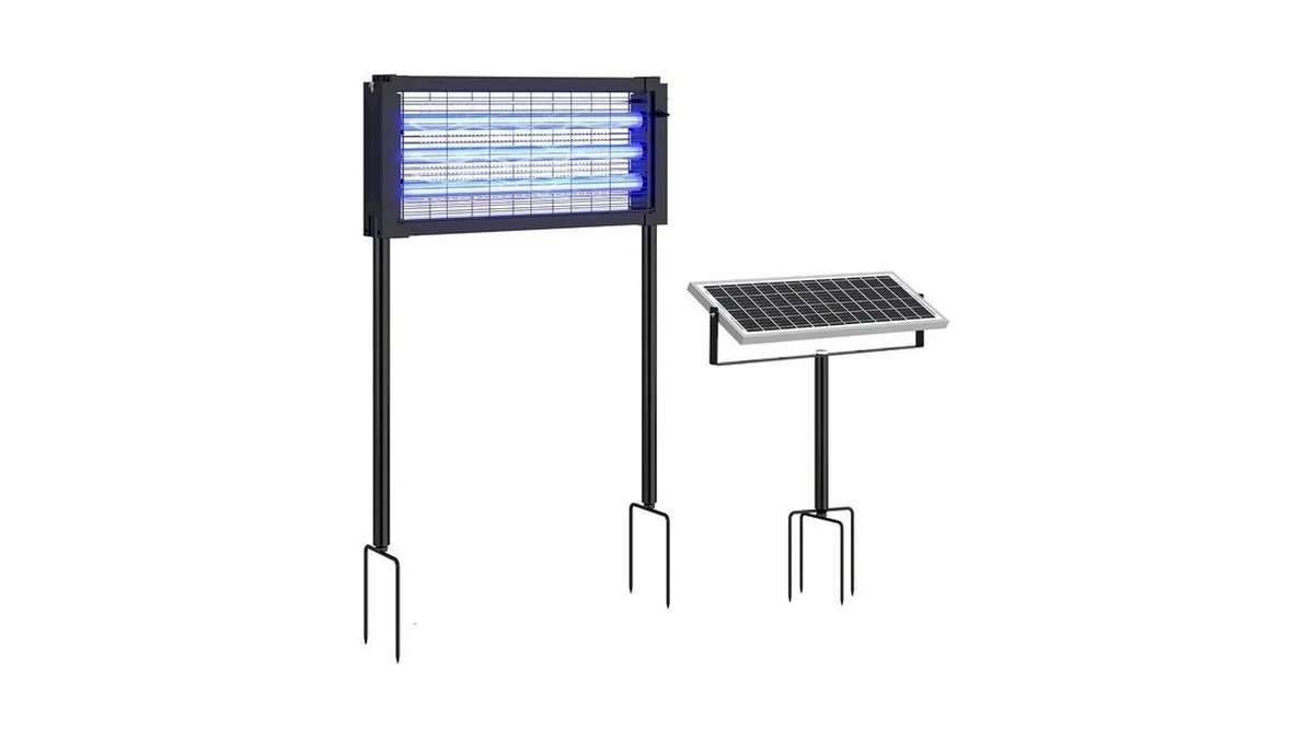 Solar Bug Zapper Outdoor, Mosquito Trap, Mosquito Zapper Waterproof Portable