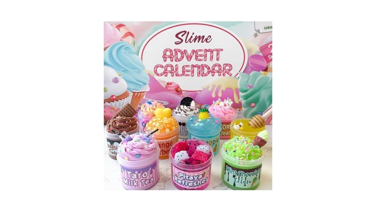 Advent Calendar 2026-24 Days Of Surprises With Diy Slime Craft