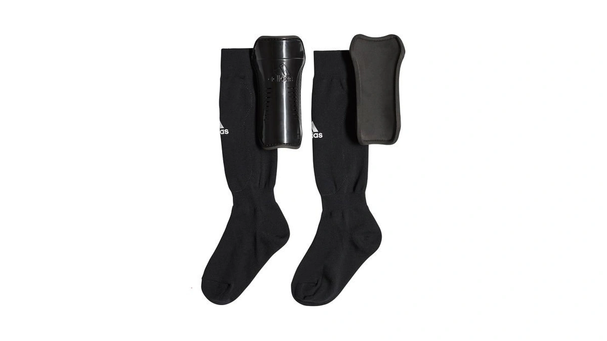 Adidas Unisex-child Performance Youth Sock Shin Guards, Black/white, Large