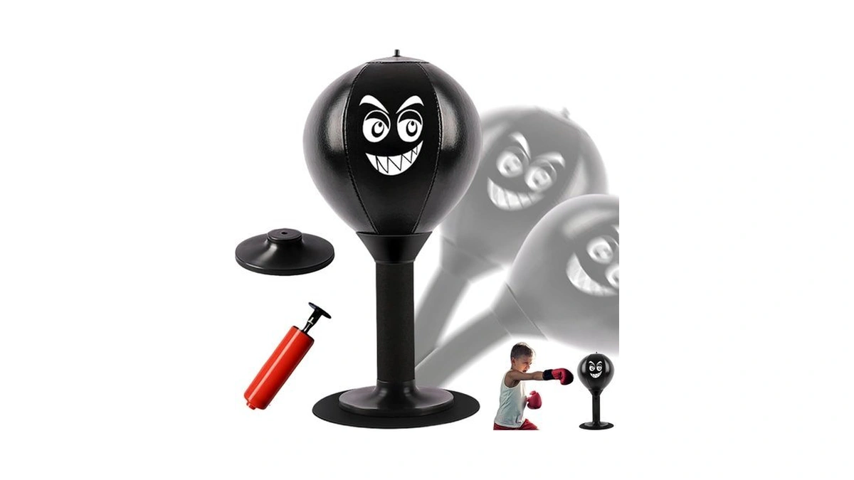 Desktop Punching Bag, Stress Buster With Suction Cup For Office