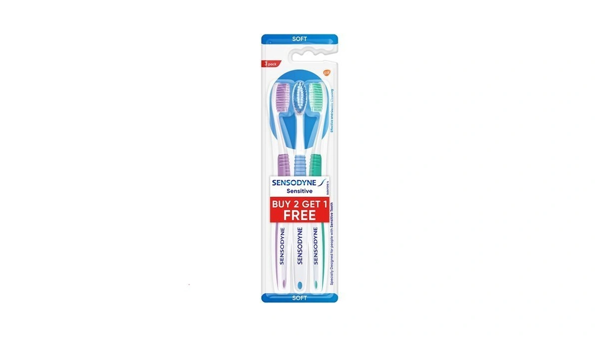 Sensodyne Sensitive Toothbrush (2+1 Pack)