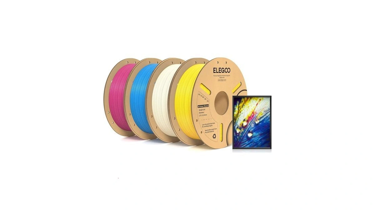 Elegoo Pla 3d Printer Filament 1.75mm 4kg Cmyk Bundle