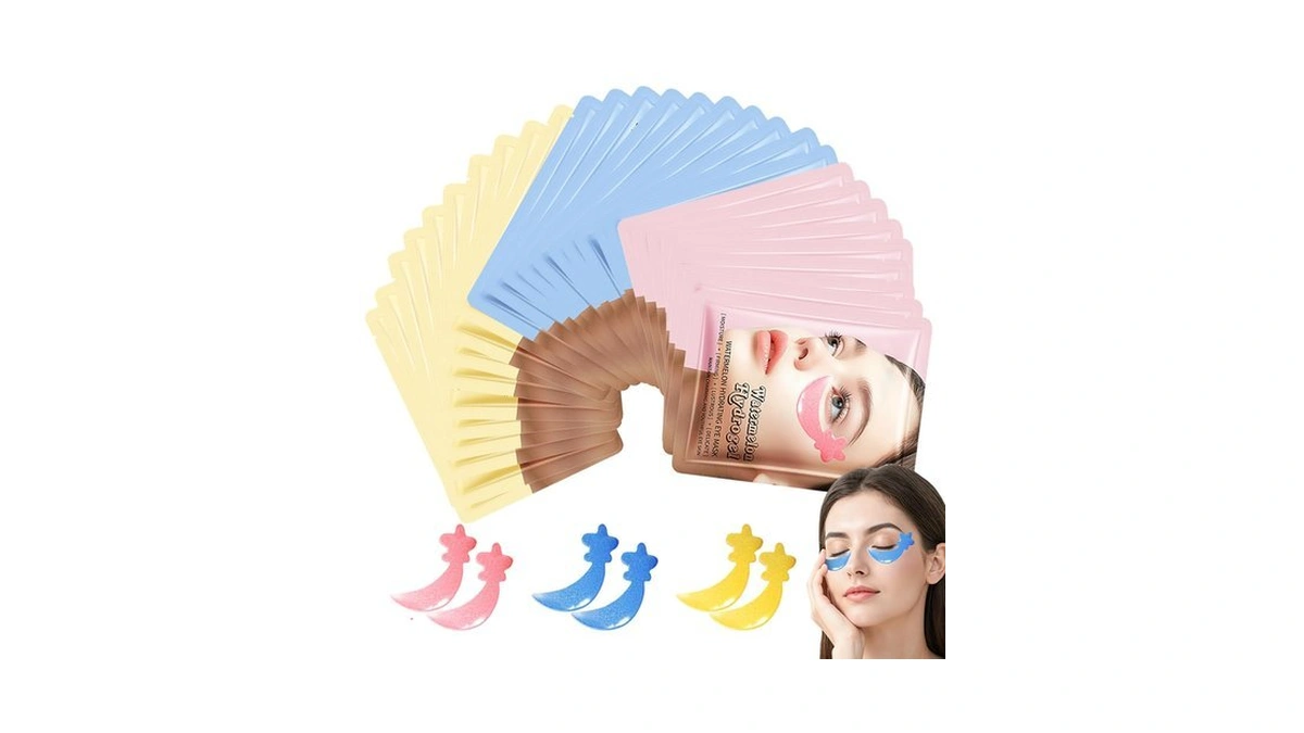 30 Pairs Under Eye Patches,tri-color Star Under Eye Mask Patches