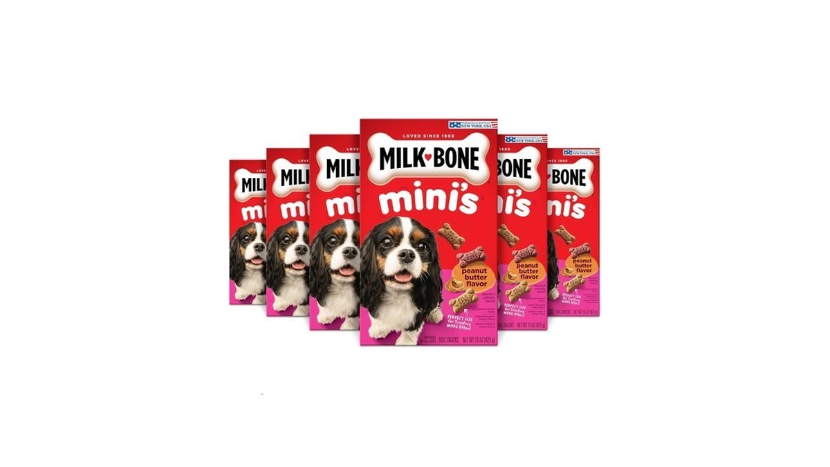 Milk-bone Flavor Snacks Mini’s Peanut Butter Flavor Biscuits, 6 Boxes