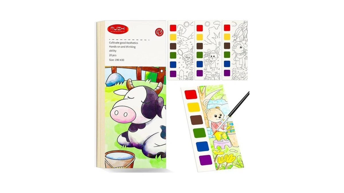 Fqkiomy Water Coloring Book,paint With Water Books For Kids Ages