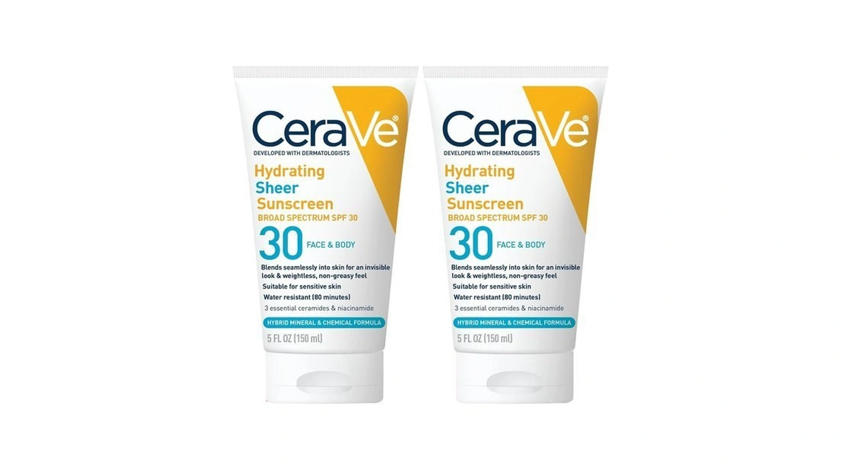 Cerave Hydrating Sheer Sunscreen With Spf 30 For Face And
