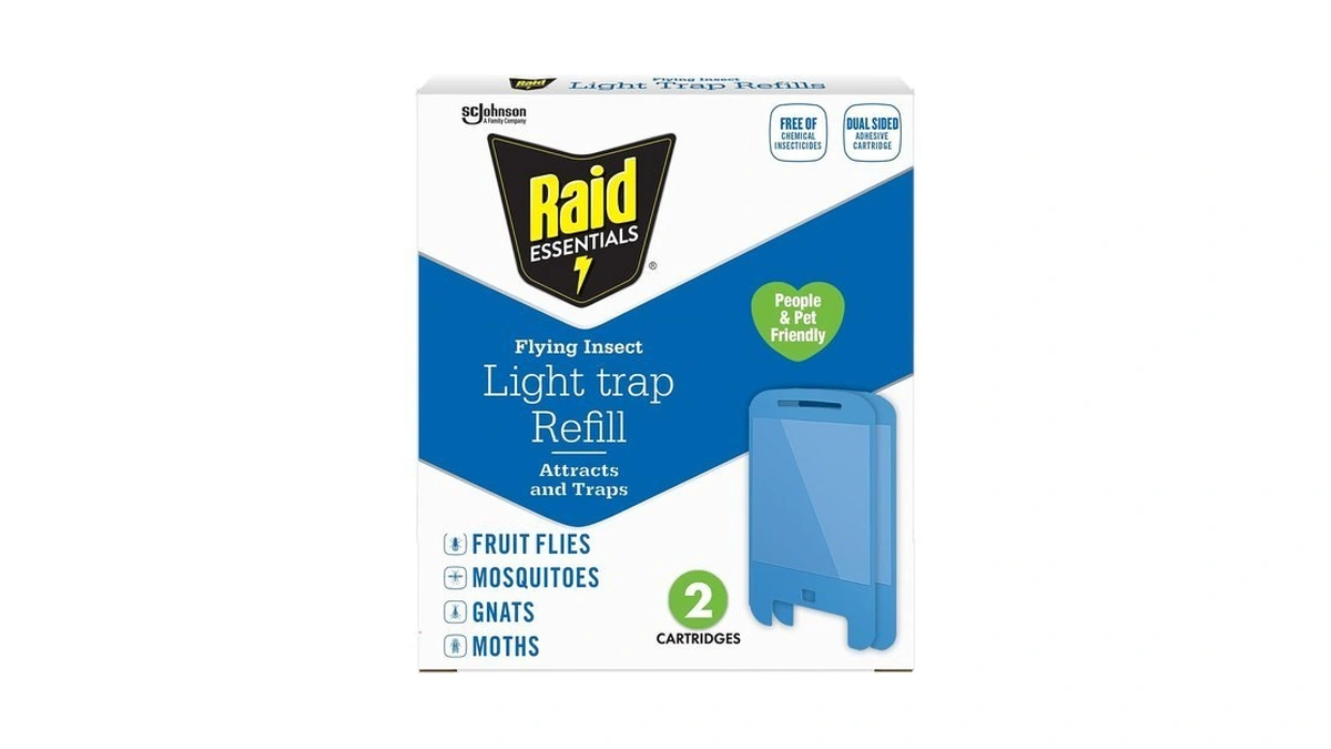 Raid Essentials Flying Insect Light Trap Refills, 2 Light Trap