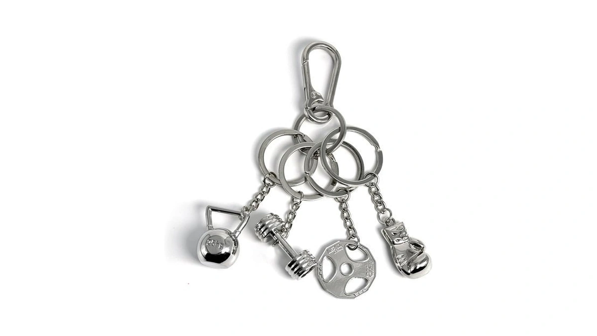 Yahshyen Fitness Motivational Keychain For Gym Lovers, Heavy Duty Dumbbell