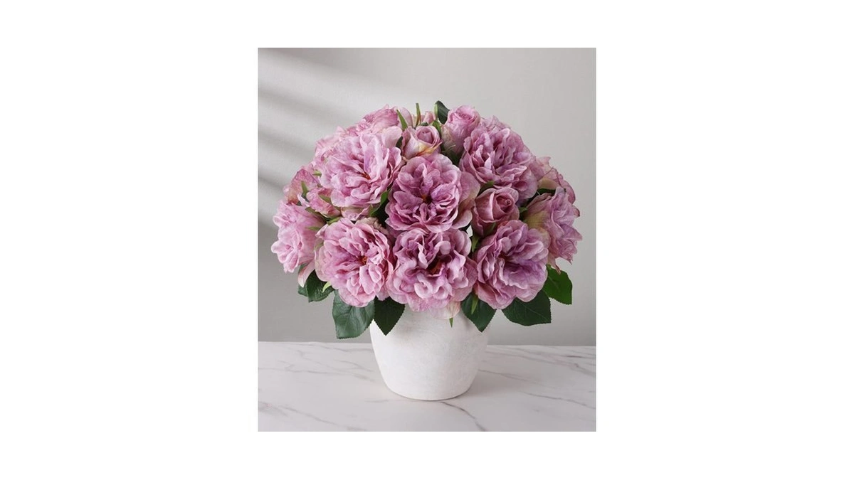13 Pcs Fake Roses Artificial Flowers, Artificial Roses With Stems