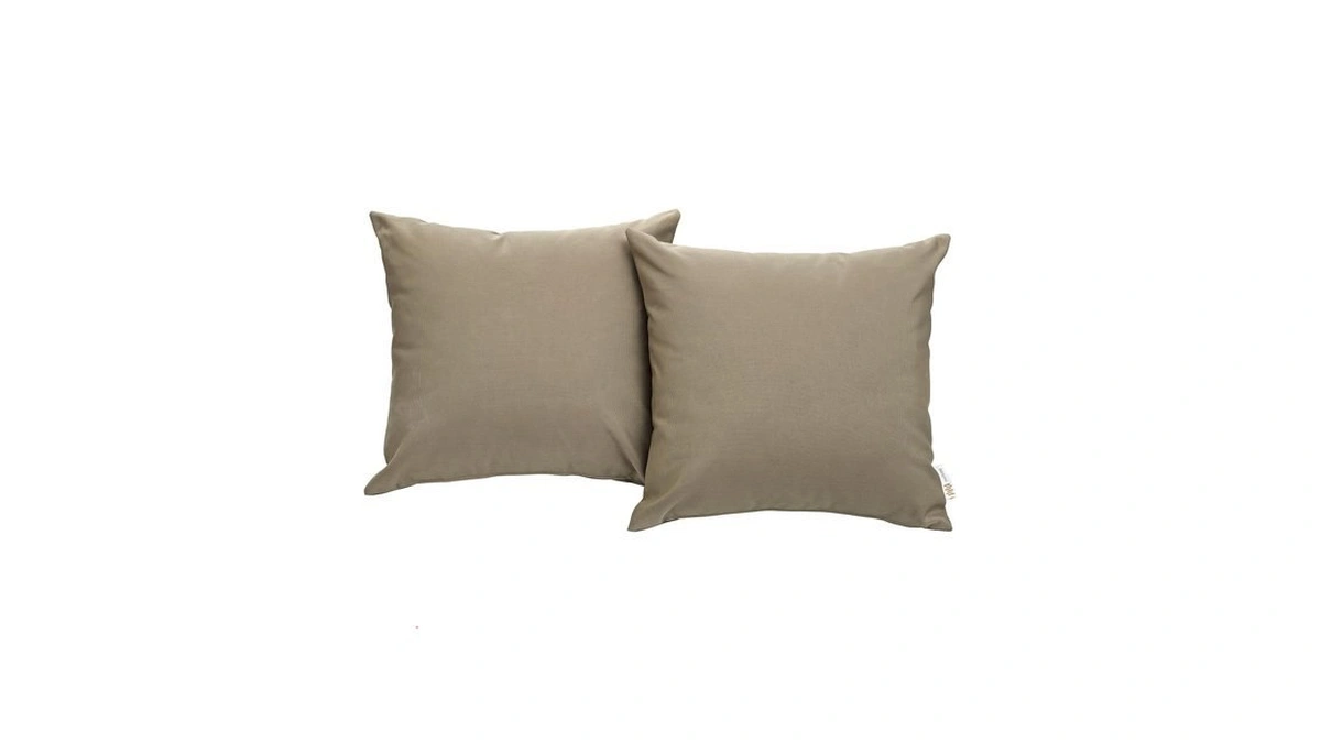 Modway Convene Outdoor Patio All-weather Pillow In Mocha - Set