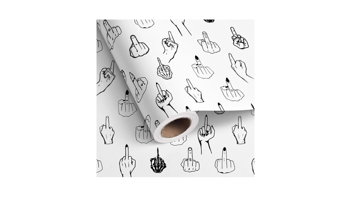 Vnaaem Funny Wrapping Paper Roll For Men Adult Best Friend