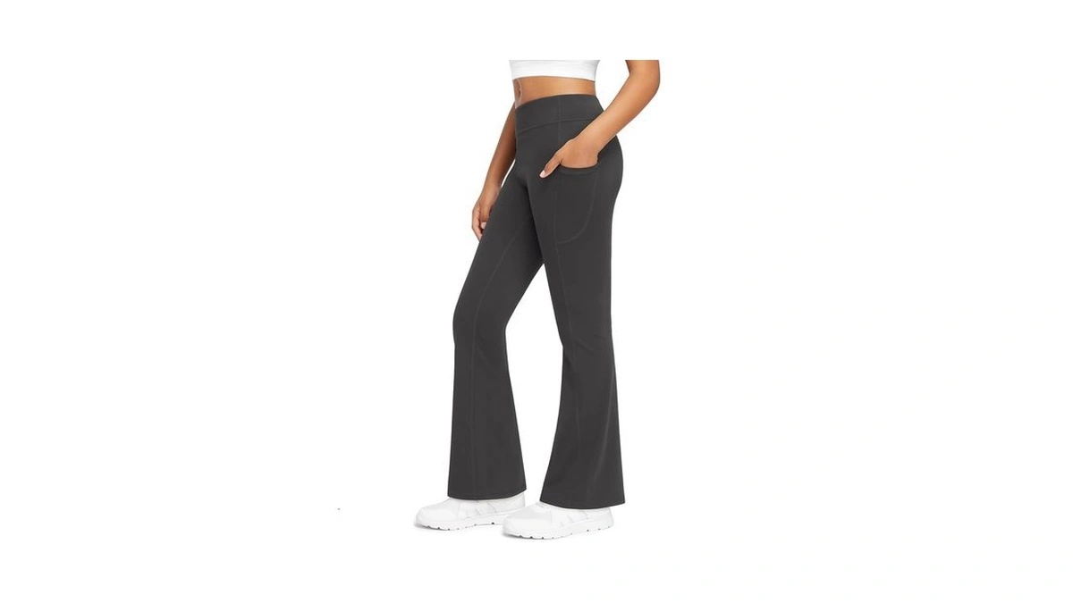 Stelle Girls Fleece Lined Flare Leggings With...
