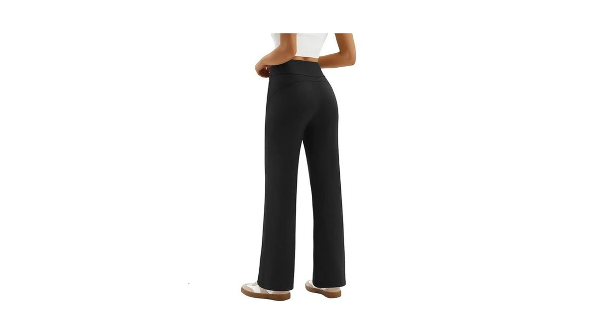 Keriffe Womens Wide Leg Yoga Pants High Waist Stretch Casual