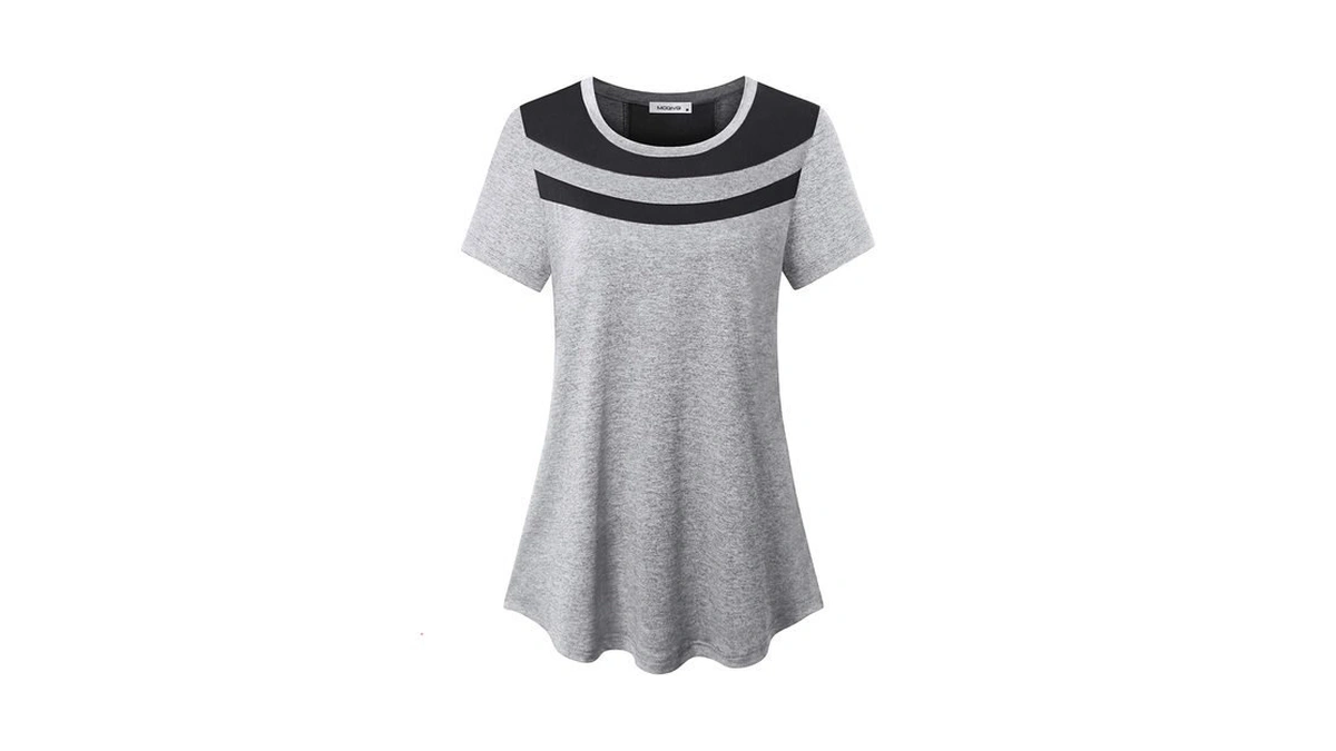 Moqivgi Short Sleeve Workout Shirts For Women, Loose Fit Athletic