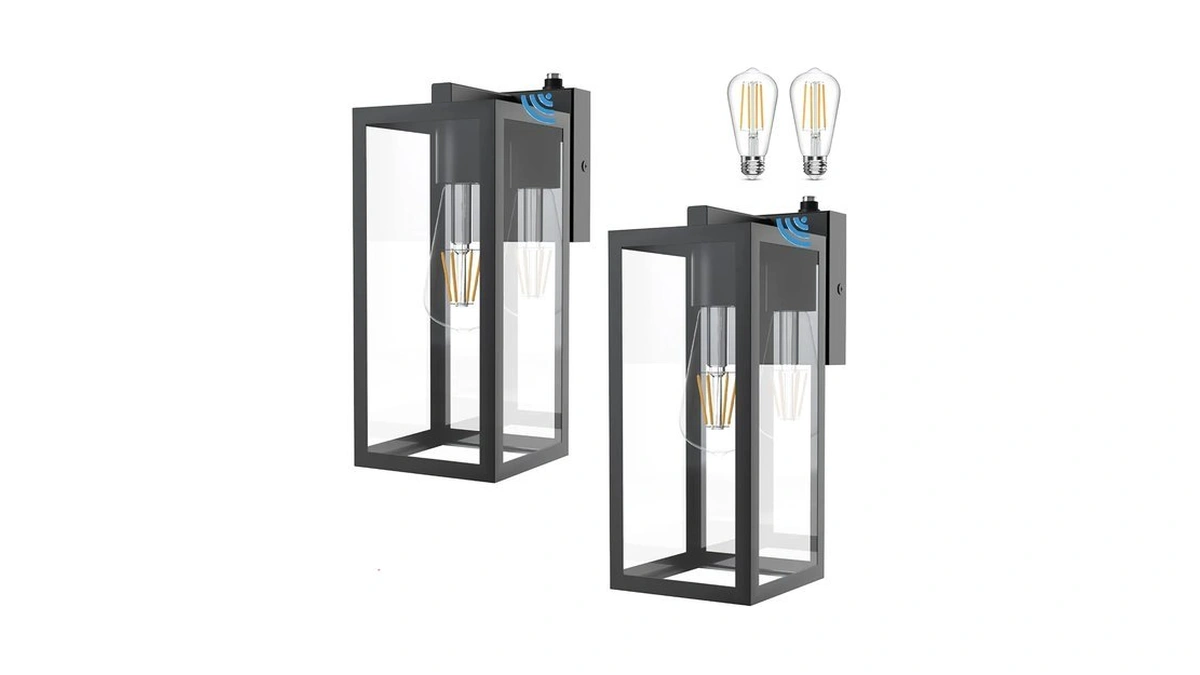 Aipsun Outdoor Wall Lantern 2 Packs With Dusk To Dawn
