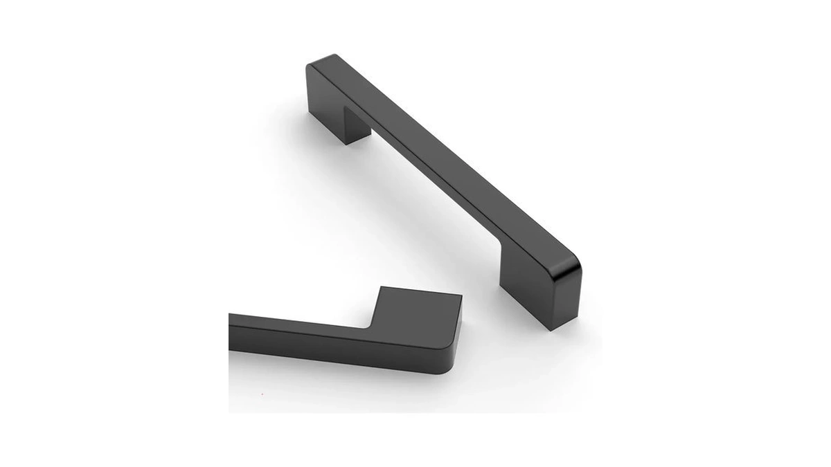 Asidrama 10 Pack 5 Inch(128mm) Matte Black Kitchen Cabinet Handles,