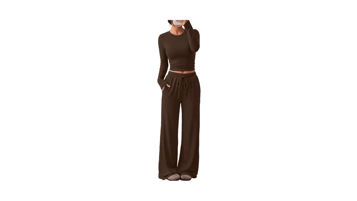 Trendy Queen Women's 2 Piece 2026 Fall Fashion Lounge Set