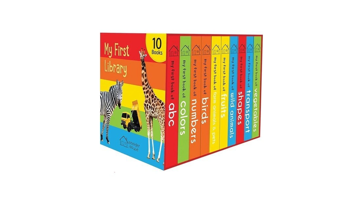 My First Library: Boxset Of 10 Board Books For Kids