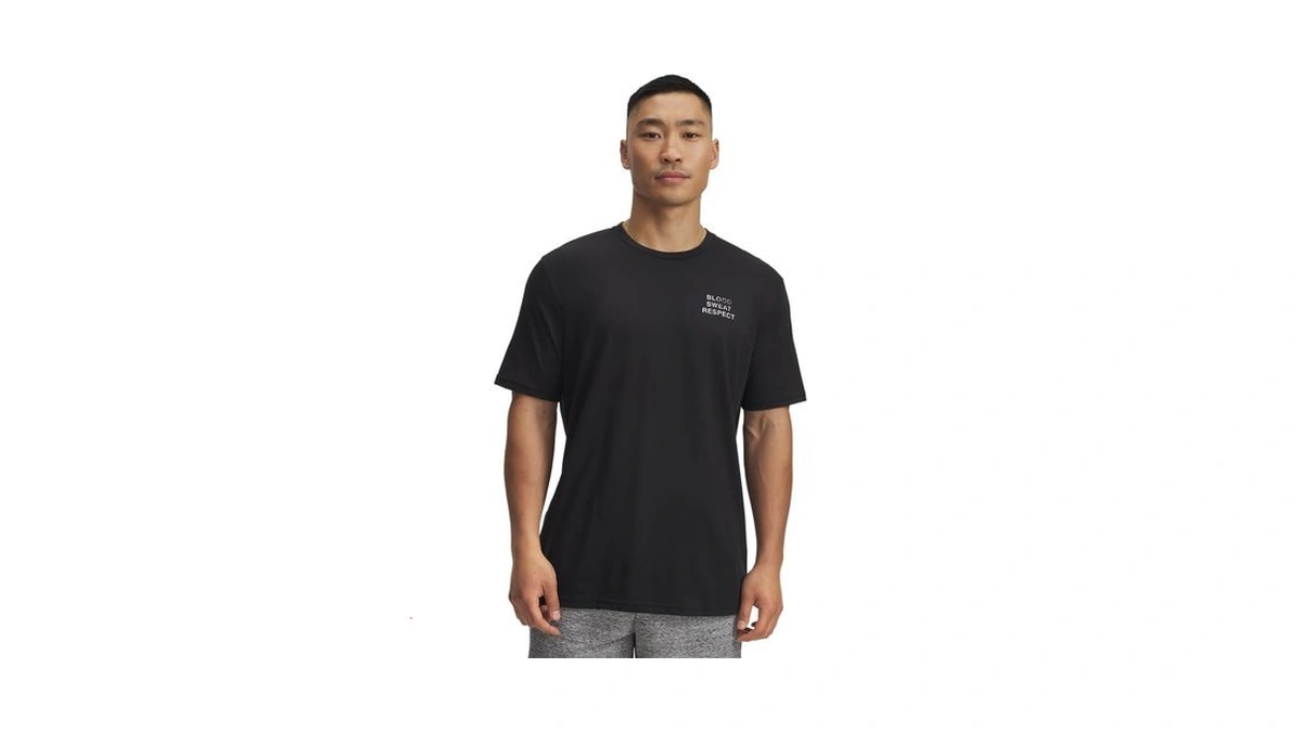 Under Armour Men's Project Rock Payoff T Shirt, 003 Black,