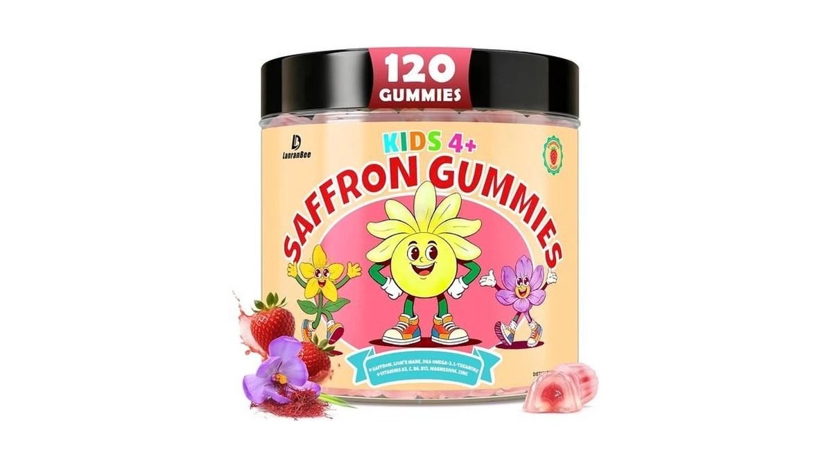 Saffron Gummies For Kids, Magnesium For Sleep Gummies, Calm Mood